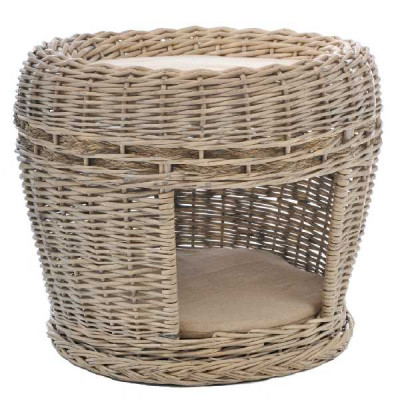 PANIER CHAT ROND SAULE NATUREL 52X4   Jolipa