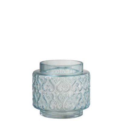 VASE ARABESQUE RND VER BLEU S (15X1   Jolipa