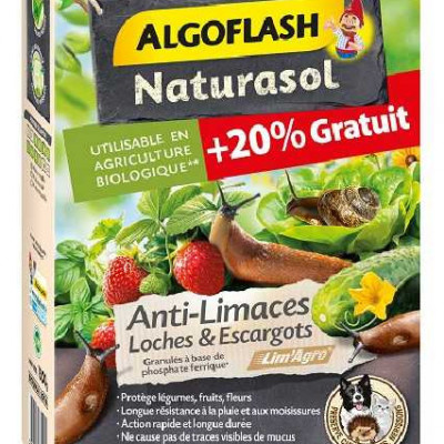 ANTI LIMACES, LOCHES ET ESCARGOTS  + 20% gratuits Algo Compo