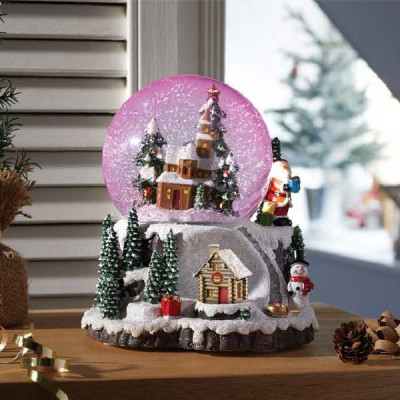 12 CM MUSICAL VILLAGE SNOWSPERES  SMART GARDEN