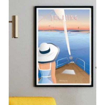 AFFICHE  Yachting HORTENSE