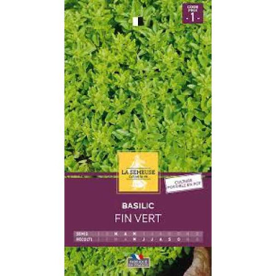 BASILIC FIN VERT  Code prix 1 La Semeuse