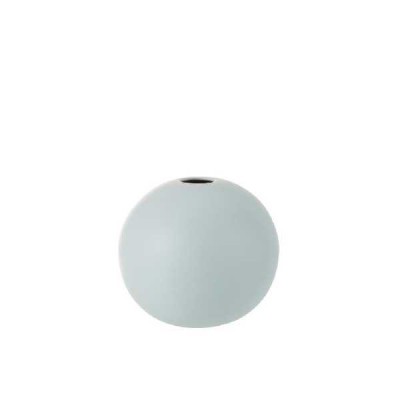 VASE BOULE CERAM BLEU PASTEL M (18.   Jolipa