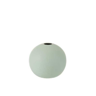 VASE BOULE CERAM VERT PASTEL M (18.   Jolipa